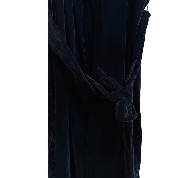 GAP Black Velvet Sleeveless Jumpsuit w/Belt - Small Petite - NWT $118 MSRP - Picture 5 of 7